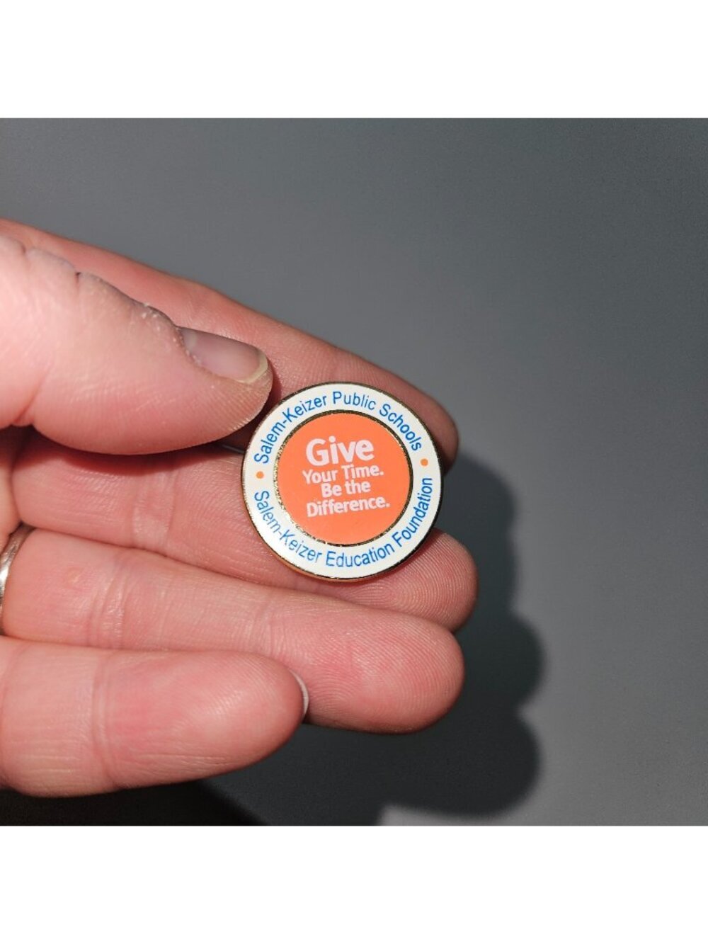 Salem Keizer Public Schools Education Foundation Pin Teacher Volunteer Oregon